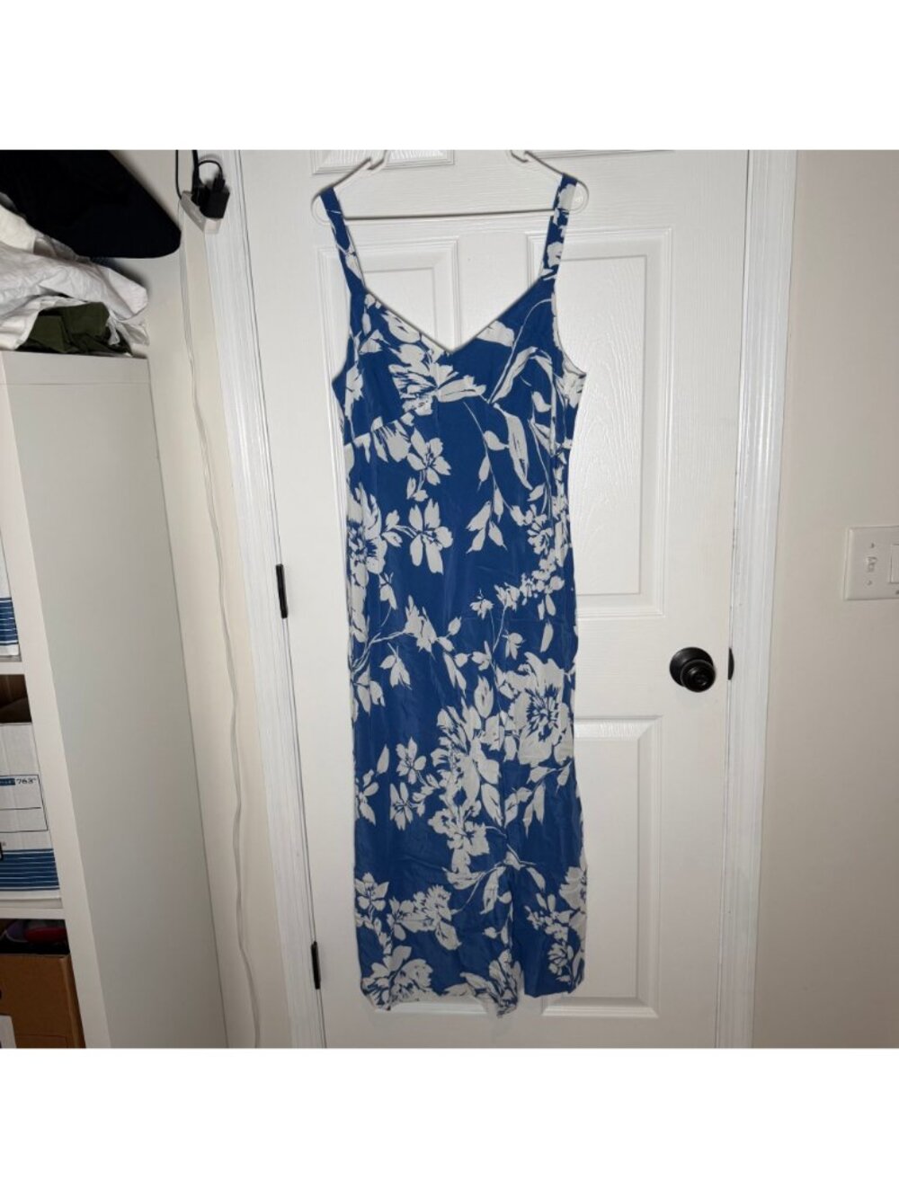 Madewell Tank Midi Dress in Exploded Blue Floral Women's Size 16 New With Tags! - Picture 2 of 6